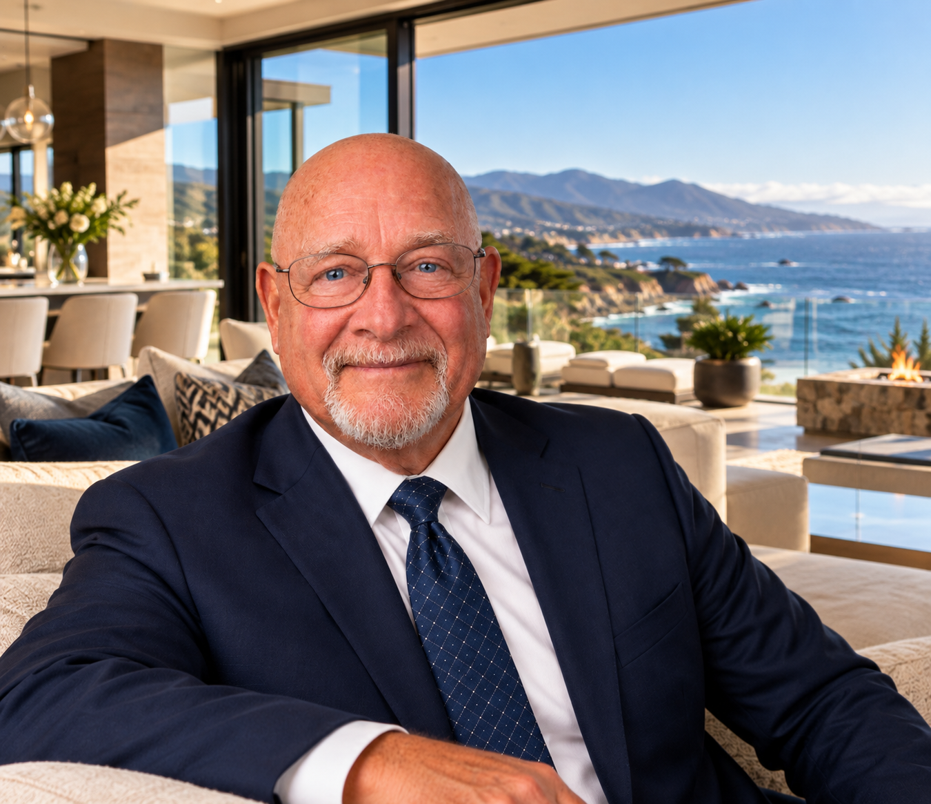Stephen Poletti overlooking the coastline